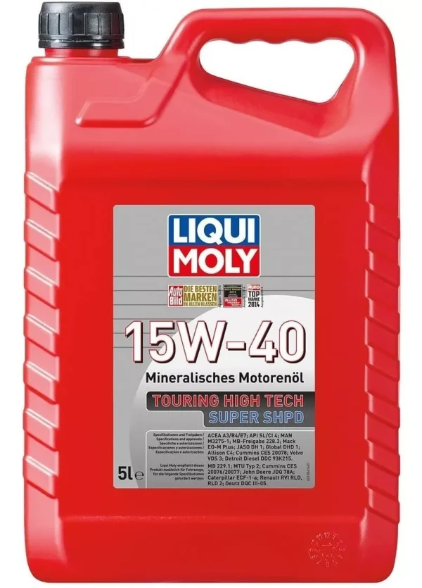Aceite Liqui Moly 15W-40 THT Super SHPD Diesel – Pack x4 (5L c/u) - Imagen 3